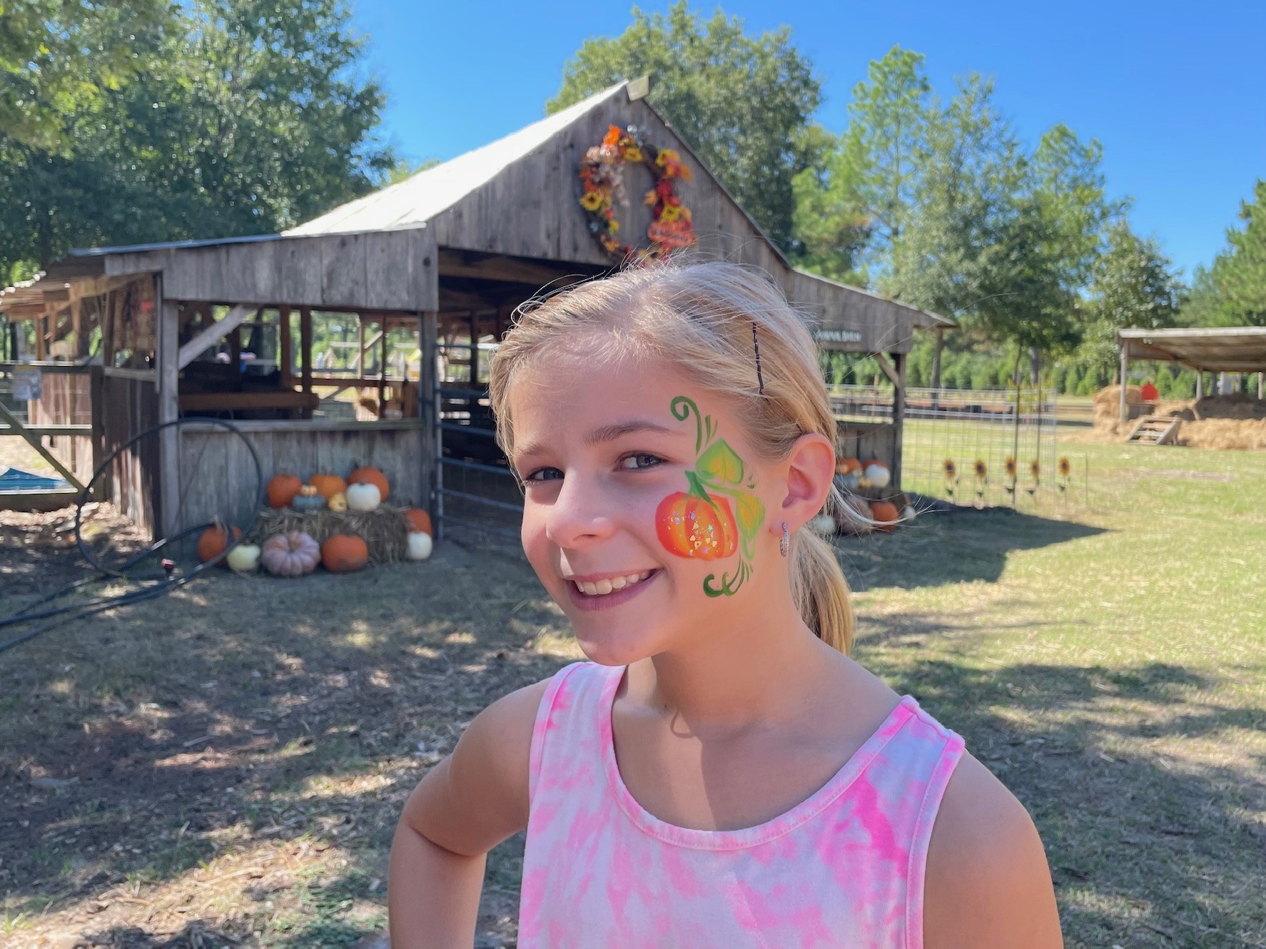 eclipse face paint on arm